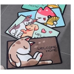 Cartoon Door Mat Welcome Entrance Rugs for Home Small Carpet for Bedroom Bathroom Floor Doormats Non-Slip Pet Pads Room Decor